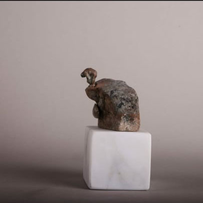 Bader Mahasneh, ‘Man & Fish’, 2020, Sculpture, Feldspar, Orient Gallery