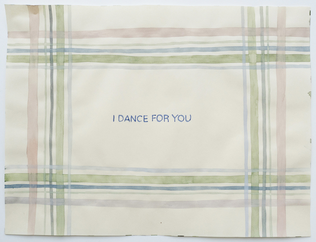 Julia Kuhl, ‘Domestic Textiles Series, I Dance For You’, 2019, Painting, Watercolor, FROSCH&CO