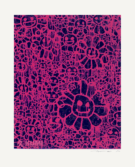 Takashi Murakami, ‘Murakami x MADSAKI Flowers Pink Black B’, 2017, Kumi Contemporary / Verso Contemporary