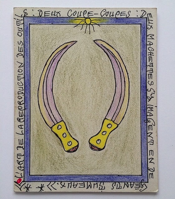 Frédéric Bruly Bouabré, ‘Untitled (L'Art de la reproduction des outils)’, 2006, Malin Gallery