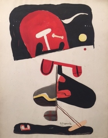 Richard Filipowski, ‘Untitled’, 1948, Painting, Casein and ink on paper, Hostler Burrows