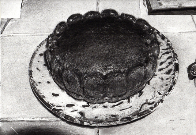 Mireille Blanc, ‘ Le gâteau de larmes ’, 2016, Drawing, Collage or other Work on Paper, Charcoal on tracing paper, Purdy Hicks Gallery