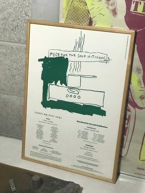 Jean-Michel Basquiat, ‘''Food For The Soup Kitchens'', 1983, Fashion Moda, Exhibition Poster.’, 1983, VINCE fine arts/ephemera