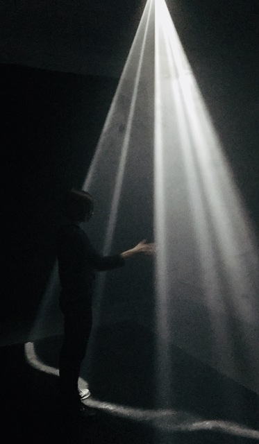 Floating Point Collective, ‘Curtain of Light’, 2017, Installation, Custom Software, Projector, Kinect, Computer, Wallplay