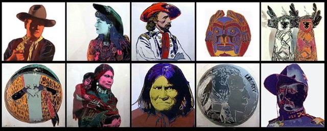 Andy Warhol, ‘Cowboys and Indians’, 1986, Print, Screenprint in colors, David Benrimon Fine Art