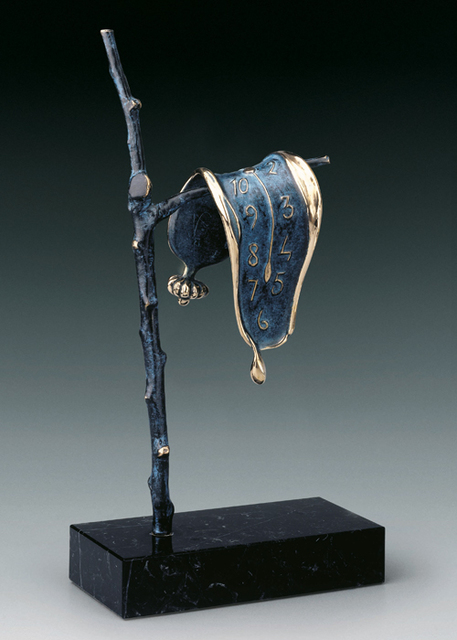 Salvador Dalí, ‘Persistence of Memory’, ca. 1980, Sculpture, Bronze and Blue Petina, Hazelton Fine Art Galleries