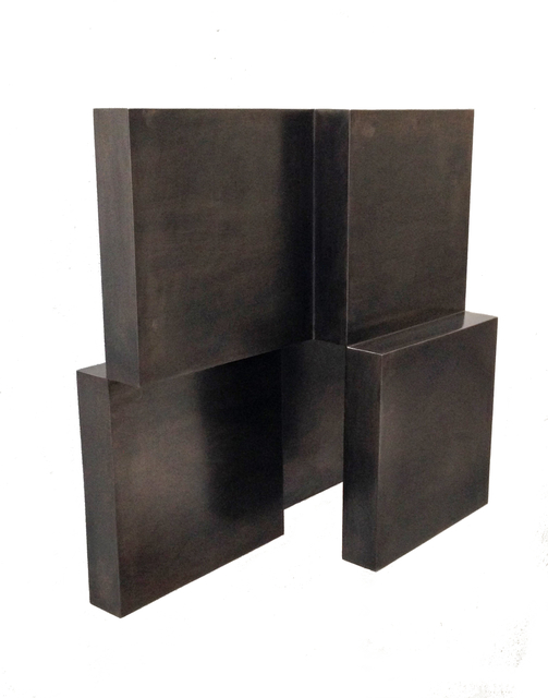 Stephan Siebers, ‘CUBE IN FIVE PIECES’, 2014, Sculpture, Steel with patina, Galerie Floss & Schultz