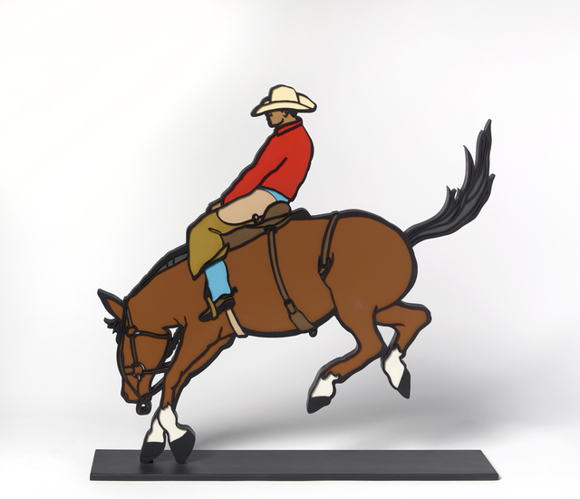 Logan Maxwell Hagege, ‘Raised in the Saddle’, 2020, Sculpture, Aluminum and Paint, Maxwell Alexander Gallery