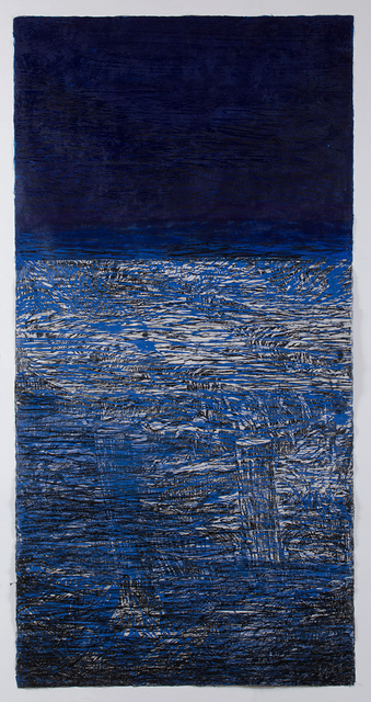 Orit Hofshi, ‘Glimpse III’, 2017, Drawing, Collage or other Work on Paper, Woodcut, Rubbing, Oil sticks, Ink, on hand made Kozo and Abaca Paper, Zemack Contemporary Art