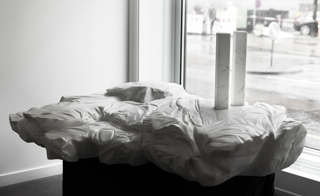 Christian Lemmerz, ‘Holiday on Ice’, 2007, Sculpture, White Carrara marble, Hans Alf Gallery