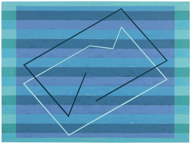 Jorma Hautala, ‘Sininen hetki /Blue Moment’, 1985, Painting, Acrylic on plywood, Galerie Anhava