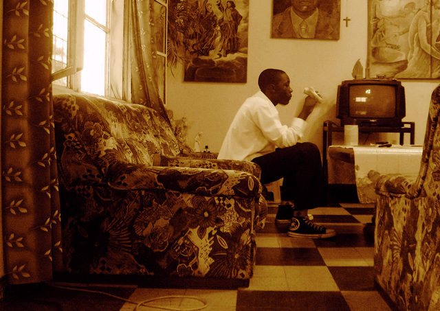 Moridja Kitenge, ‘La maison des pauvres 5’, ca. 2010, The Print Atelier