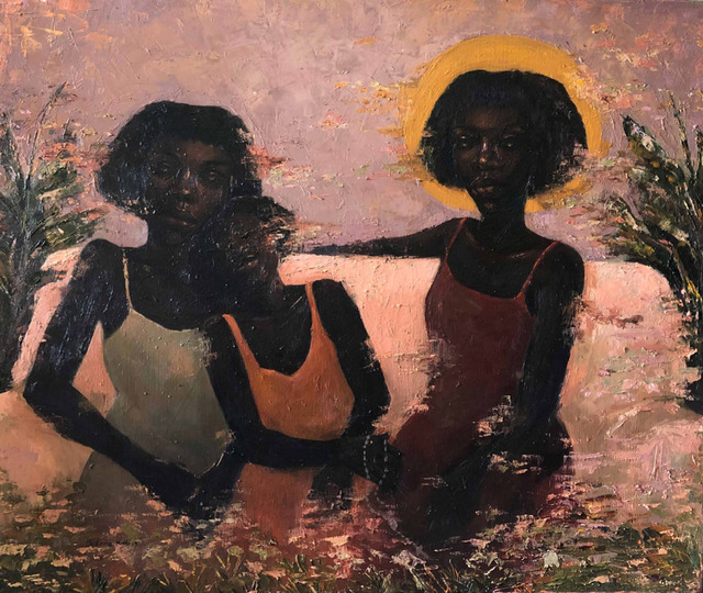 Chidinma Nnoli, ‘Sisterhood I ’, 2019, Painting, Oil on Canvas, Rele