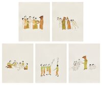 Five works: (i-v) Untitled