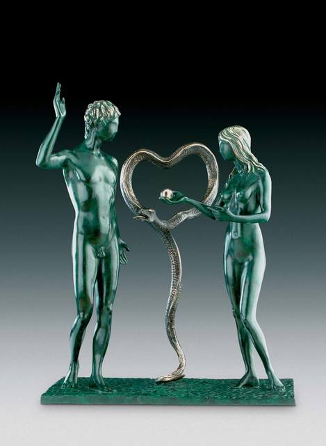 Salvador Dalí, ‘Adam & Eve’, First created in 1968 -cast at a later date, Sculpture, Bronze lost wax process, Dali Paris