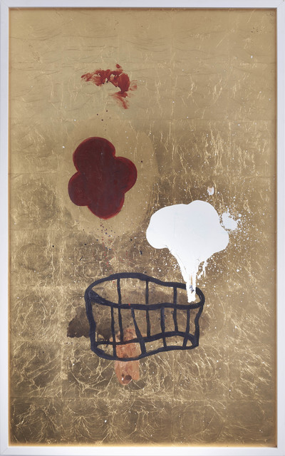Amina Benbouchta, ‘The best witchcraft is geometry’, 2014, Painting, Acrylic on gold leaf, Sabrina Amrani