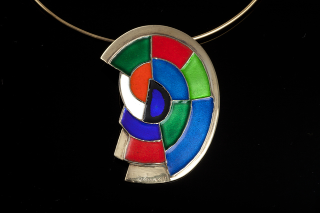 Sonia Delaunay, ‘Abstraction’, 1979, Design/Decorative Art, Silver-gilt and enamel, Didier Ltd.