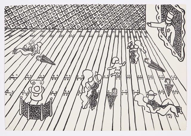 William Nelson Copley, ‘Untitled’, 1965, Drawing, Collage or other Work on Paper, Ink on paper, David Nolan Gallery
