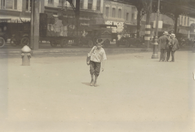 Lewis Wickes Hine, ‘Too young to know his age, NY’, 1924, Photography, Silver gelatin print, Elizabeth Houston Gallery