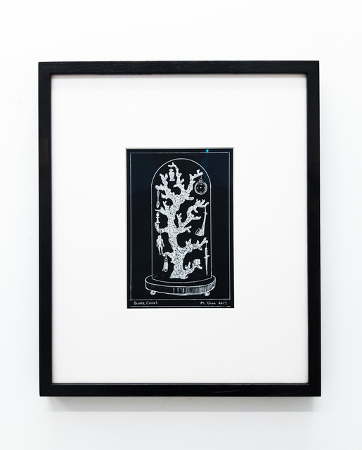 Mark Dion, ‘Bone Coral’, 2017, Drawing, Collage or other Work on Paper, White acrylic on paper, In Situ - Fabienne Leclerc