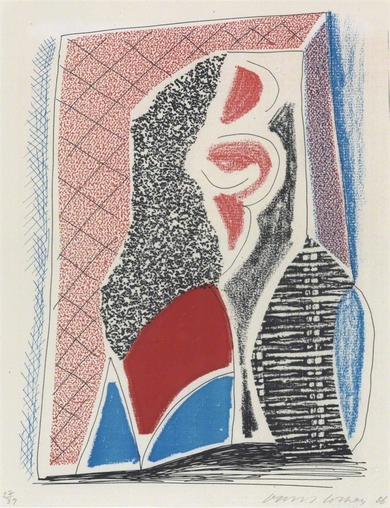 David Hockney - Red Blue and Wicker