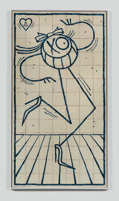 André Saraiva, ‘Sra. A’, 2018, Mixed Media, Hand-painted tiles, Underdogs Gallery