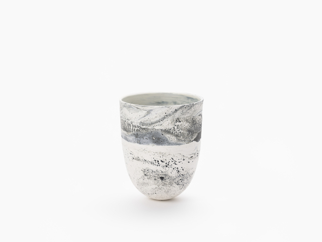 HoJung Kim, ‘FLOW White and Black III-III | By HoJung Kim’, 2021, Design/Decorative Art, Porcelain, THROWN