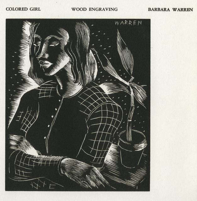 Barbara K. Warren Weisman, ‘Portrait of a Girl’, 1937, David Barnett Gallery