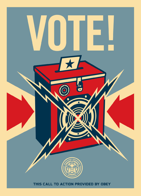 Shepard Fairey (OBEY), ‘Vote!’, Bruce Lurie Gallery