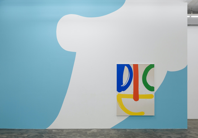 Cornelia Baltes, ‘Con’, 2020, Painting, Mural and acrylic on canvas, Galleri Nicolai Wallner