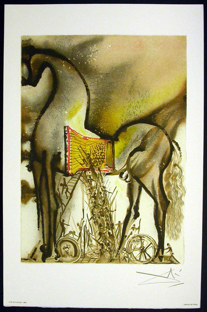 Salvador Dalí, ‘Le Cheval De Troie’, 1983, Print, Lithograph on vélin d'Arches paper, Samhart Gallery