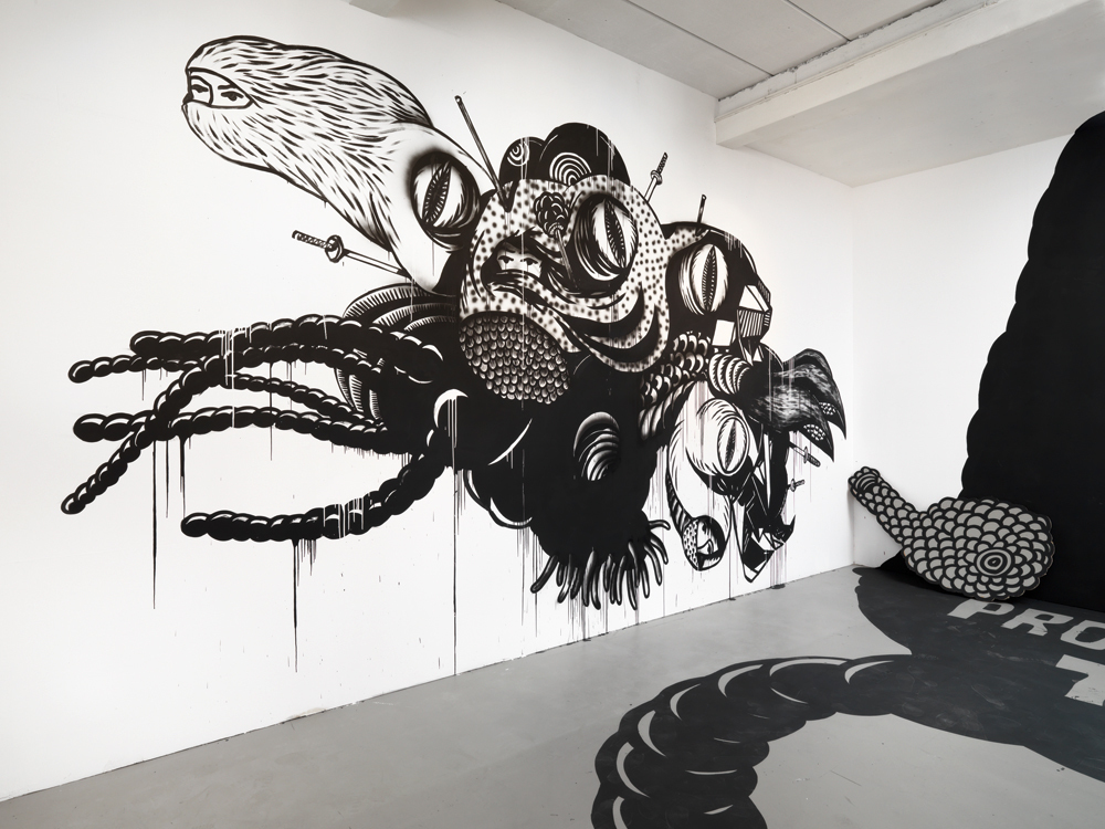 Installation view. Eko Nugroho "Flavour", ARNDT, Berlin, Germany. April 28 - June 2, 2012. Photo: Bernd Borchardt Installation view. Eko Nugroho "Flavour", ARNDT, Berlin, Germany. April 28 - June 2, 2012. Photo: Bernd Borchardt