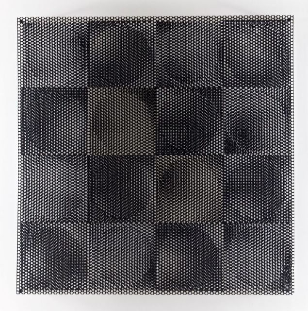 Antonio Asis, ‘8 círculos blancos, 8 círculos negros ’, 1969, Other, Acrylic, wood, metal, El Museo del Barrio