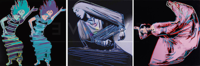Andy Warhol, ‘Martha Graham Complete Portfolio (FS II.387-389)’, 1986, Print, Screenprint on Lenox Museum Board, Revolver Gallery