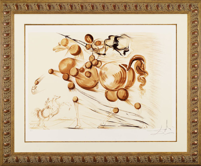 Salvador Dalí, ‘ “Spectral Horse” Hand Signed Salvador Dali Lithograph ’, 1941-1957, Elena Bulatova Fine Art