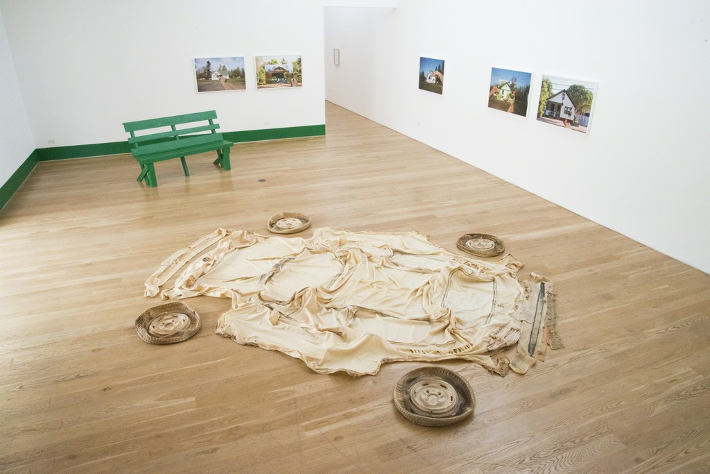 Installation of Clarissa Tossin, "How Does it Travel," at Samuel Freeman, 2015. Installation of Clarissa Tossin, "How Does it Travel," at Samuel Freeman, 2015.