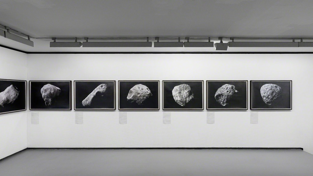 Exhibition view, "Albedo" a special project by Nicolas Moulin. © Photo: Grégory Copitet - Courtesy of the artist and Valentin, Paris. Exhibition view, "Albedo" a special project by Nicolas Moulin. © Photo: Grégory Copitet - Courtesy of the artist and Valentin, Paris.