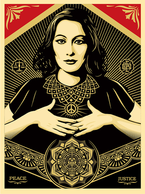Shepard Fairey (OBEY), ‘Peace and Justice Woman’, Reem Gallery