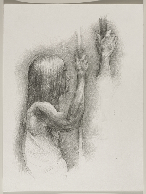 Andrew Shears, ‘Untitled (Seated pose with detail of hand)’, 2016, Brooklyn Museum