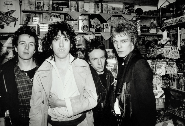 Sheila Rock, ‘The Clash (in a Shop), London’, ca. 1976, Photography, Silver Gelatin, ElliottHalls