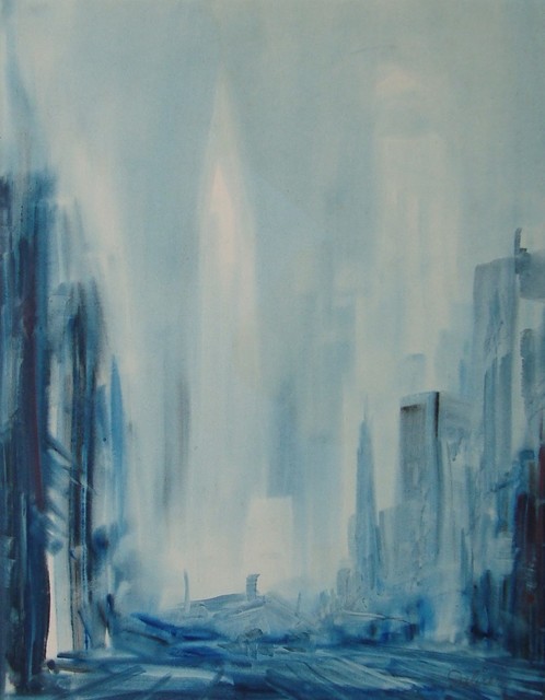 Leon Dolice, ‘New York City’, circa. 1930, Drawing, Collage or other Work on Paper, Watercolor on paper, Childs Gallery