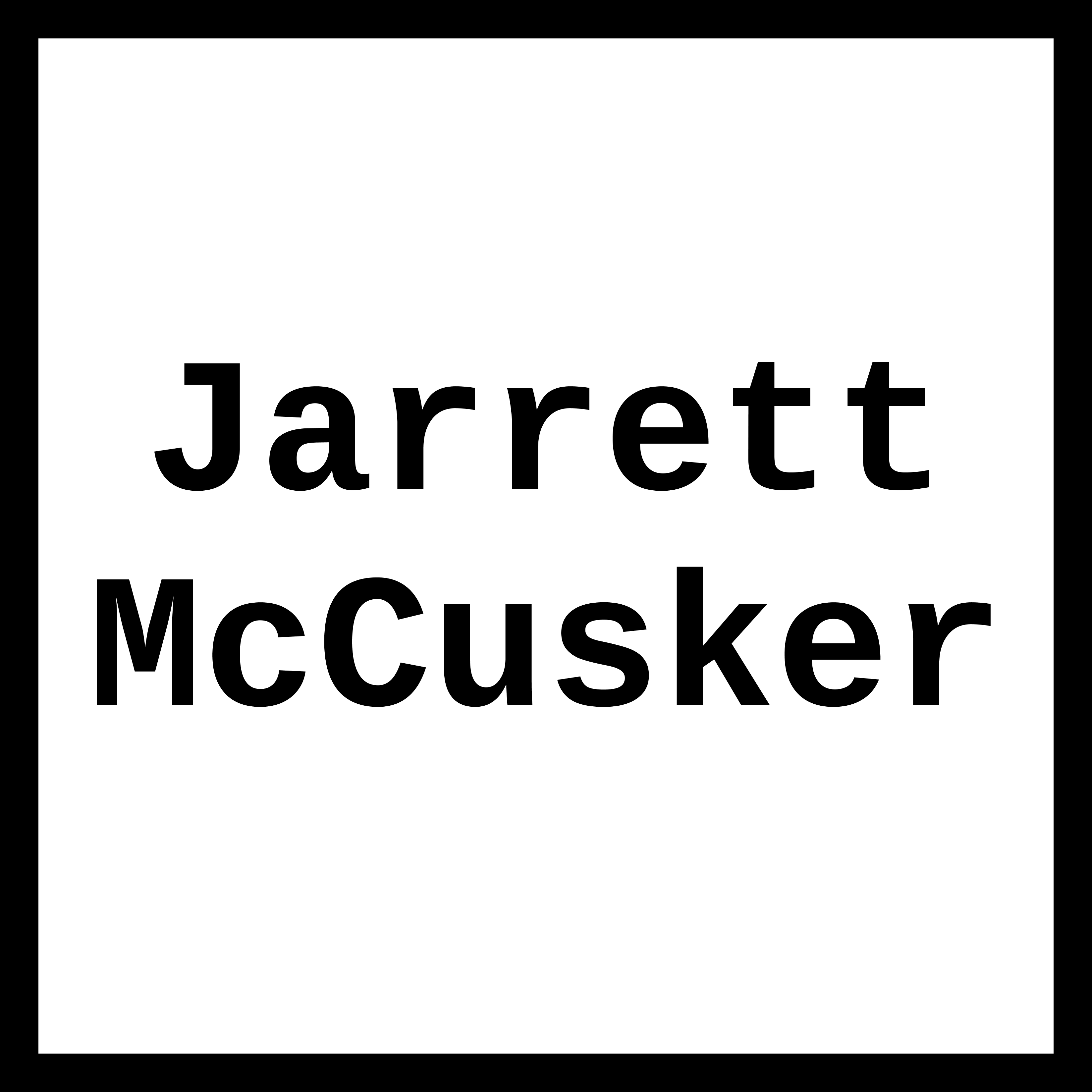 Jarrett McCusker logo