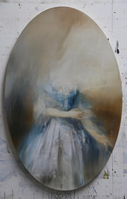 Jake Wood-Evans, ‘Study for Mrs William Villebois, after Gainsborough’, 2019, Unit London