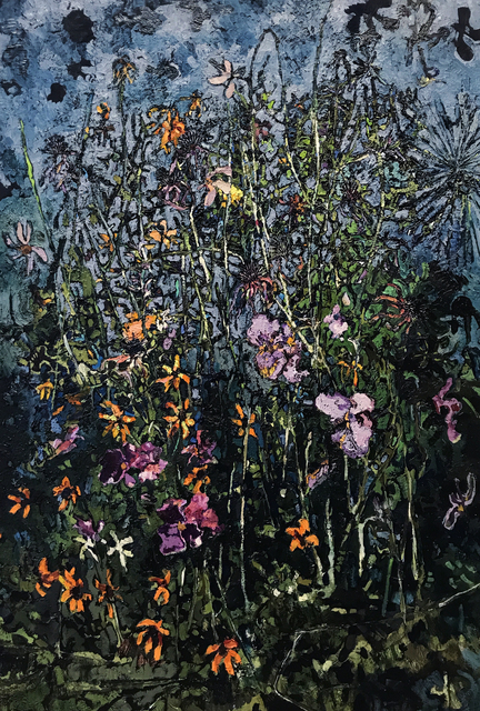 Rebecca Saylor Sack, ‘Pansies’, 2018, Painting, Oil on panel, J. Cacciola Gallery