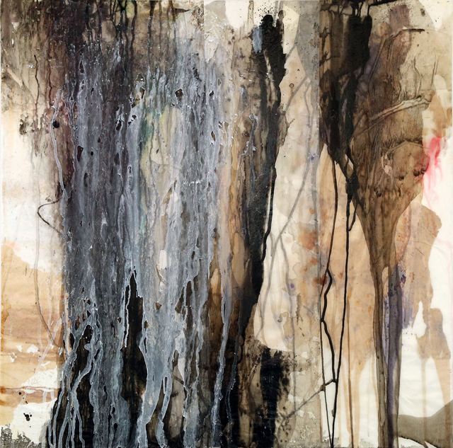 Jehan Saleh, ‘Gibran’, 2018, Painting, Collage, ink and acrylic on canvas, Janet Rady Fine Art