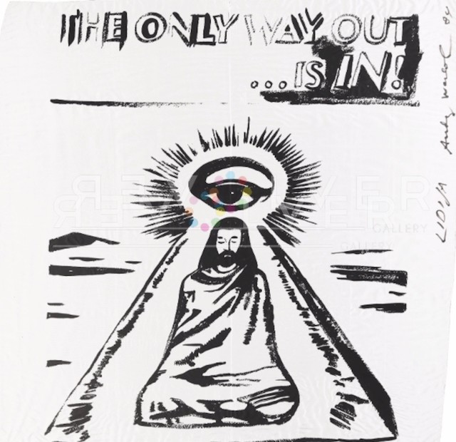 Andy Warhol, ‘The Only Way Out Is In (FS IIIA.55) ’, 1984, Print, Screenprint on Silk Scarf, Revolver Gallery