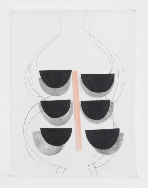 Vicki Sher, ‘Untitled’, 2018, Painting, Oil pastel and pencil on drafting film, FROSCH&CO