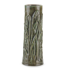 Fine and Rare Cattail Vase, Flemington, NJ