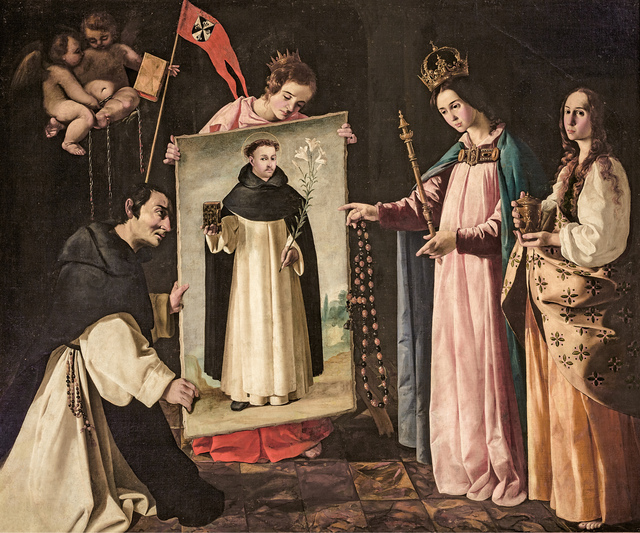 Francisco de Zurbarán, ‘Santo Domingo en Soriano (The Apparition of the Virgin to a Monk of Soriano)’, ca. 1626-1627, Museo Thyssen-Bornemisza