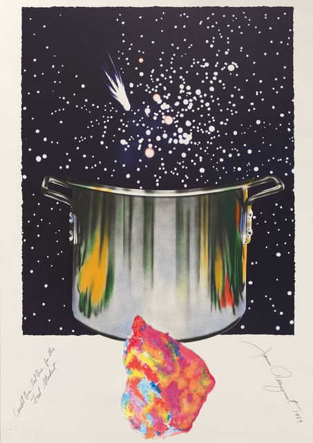 James Rosenquist, ‘Caught one lost one for the fast student or star catcher’, 1989, Print, Mixed Media, Kunzt Gallery